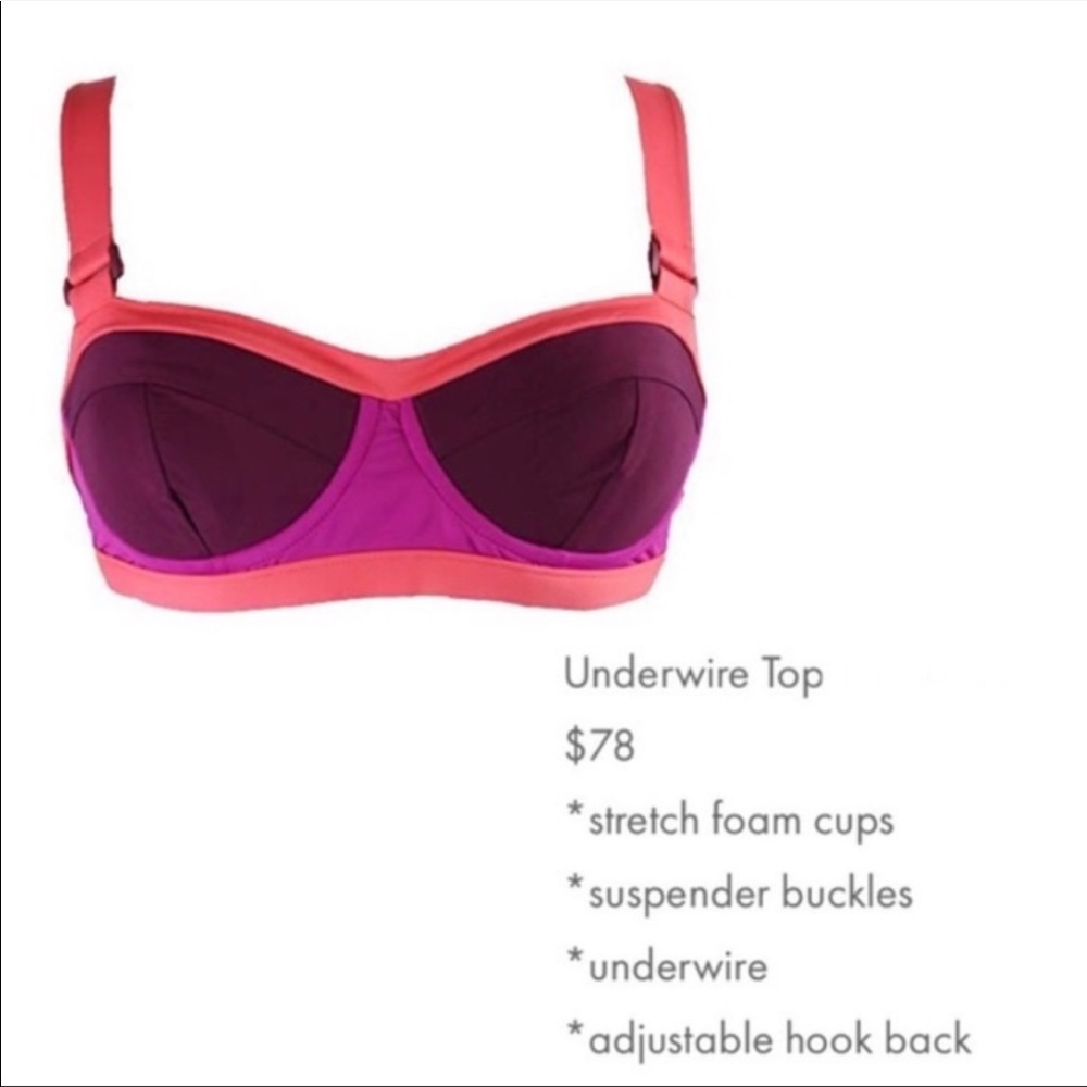 Color Block Underwire Top metropolis - Picture 3 of 6